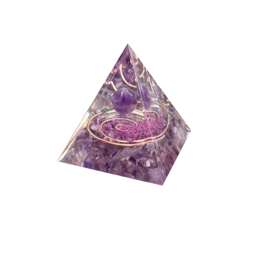 Amethyst Chakra Generator Orgone Pyramid