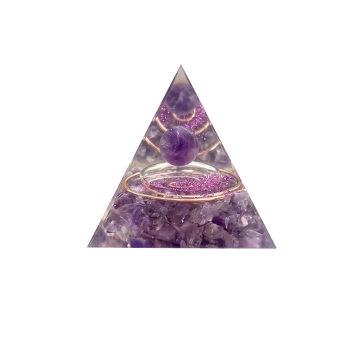 Amethyst Chakra Generator Orgone Pyramid