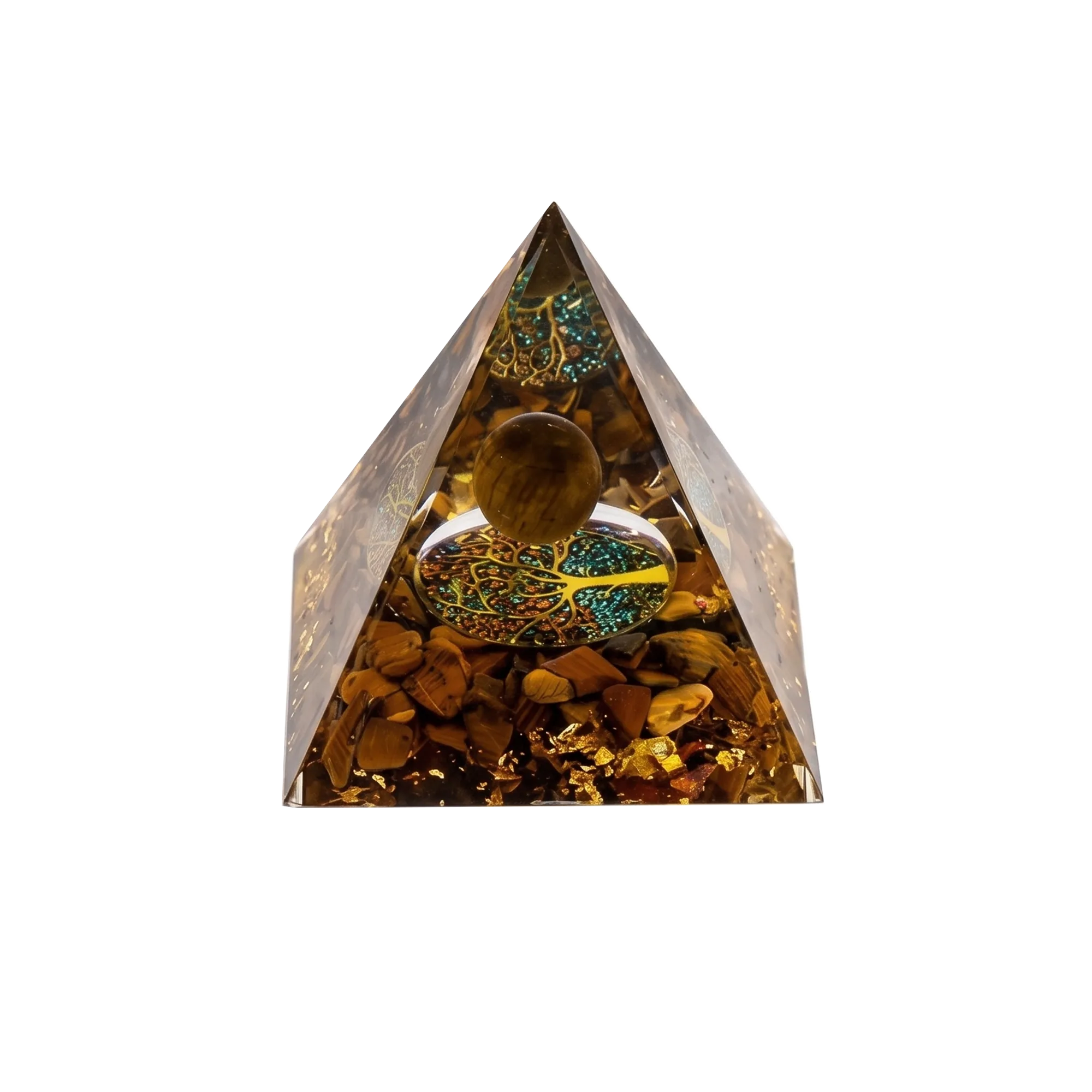 7-Piece Orgone Crystal Pyramid Set - Piece 1