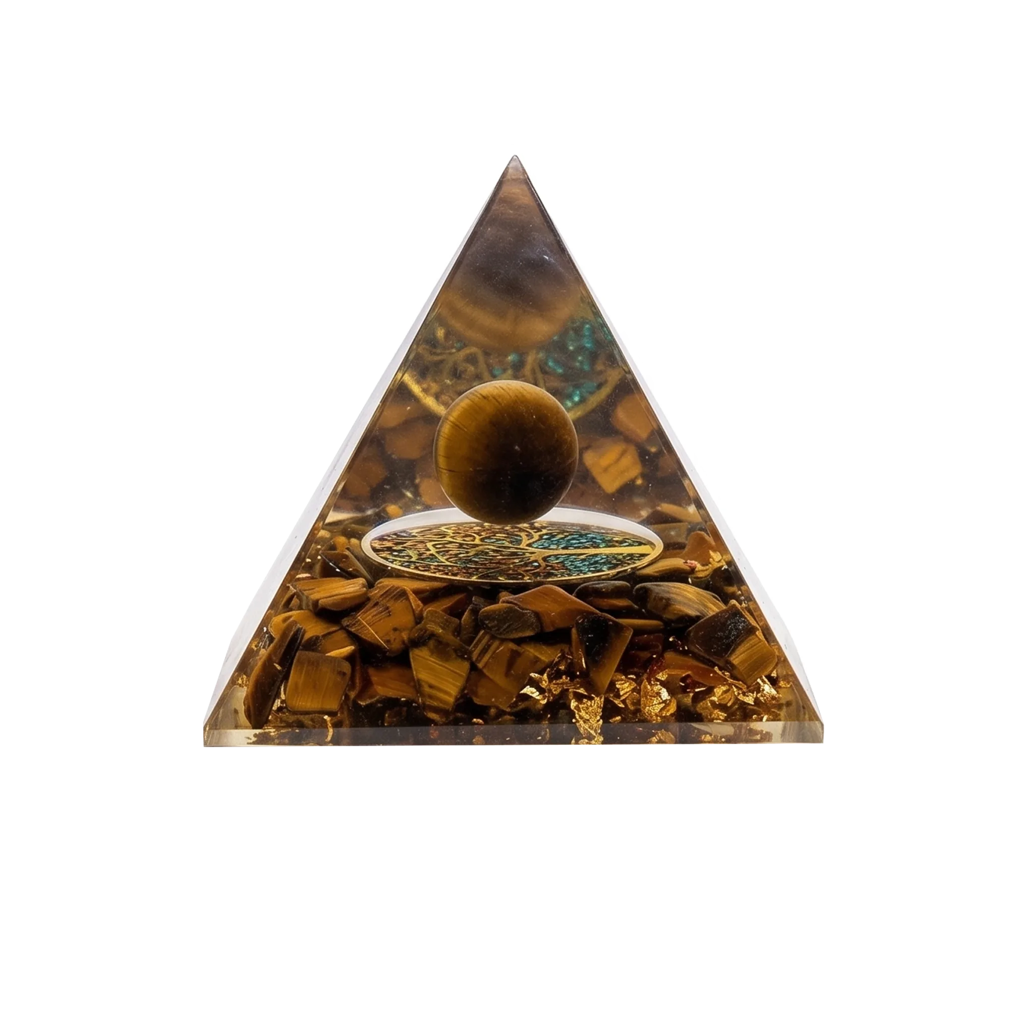 7-Piece Orgone Crystal Pyramid Set - Piece 1