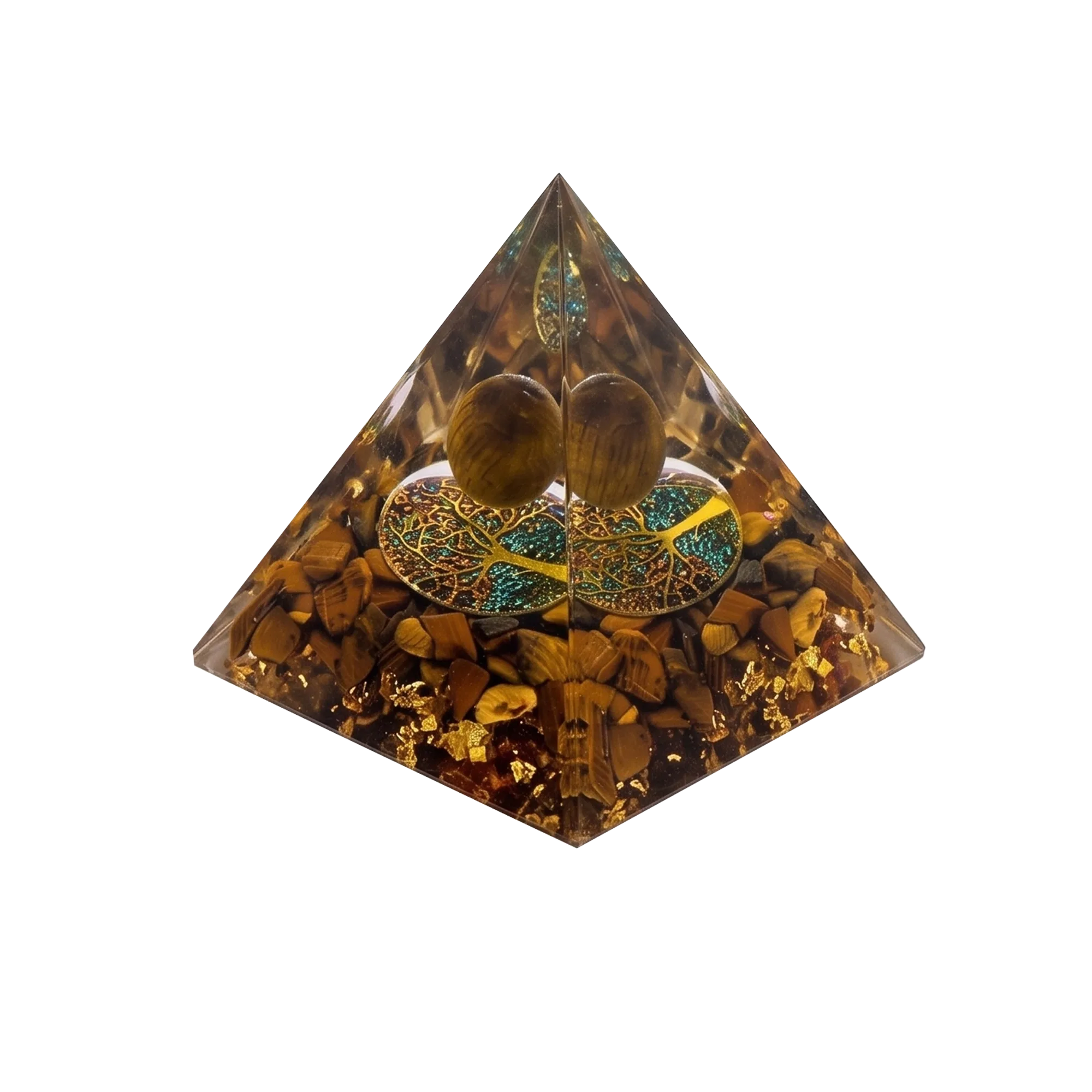 7-Piece Orgone Crystal Pyramid Set - Piece 1