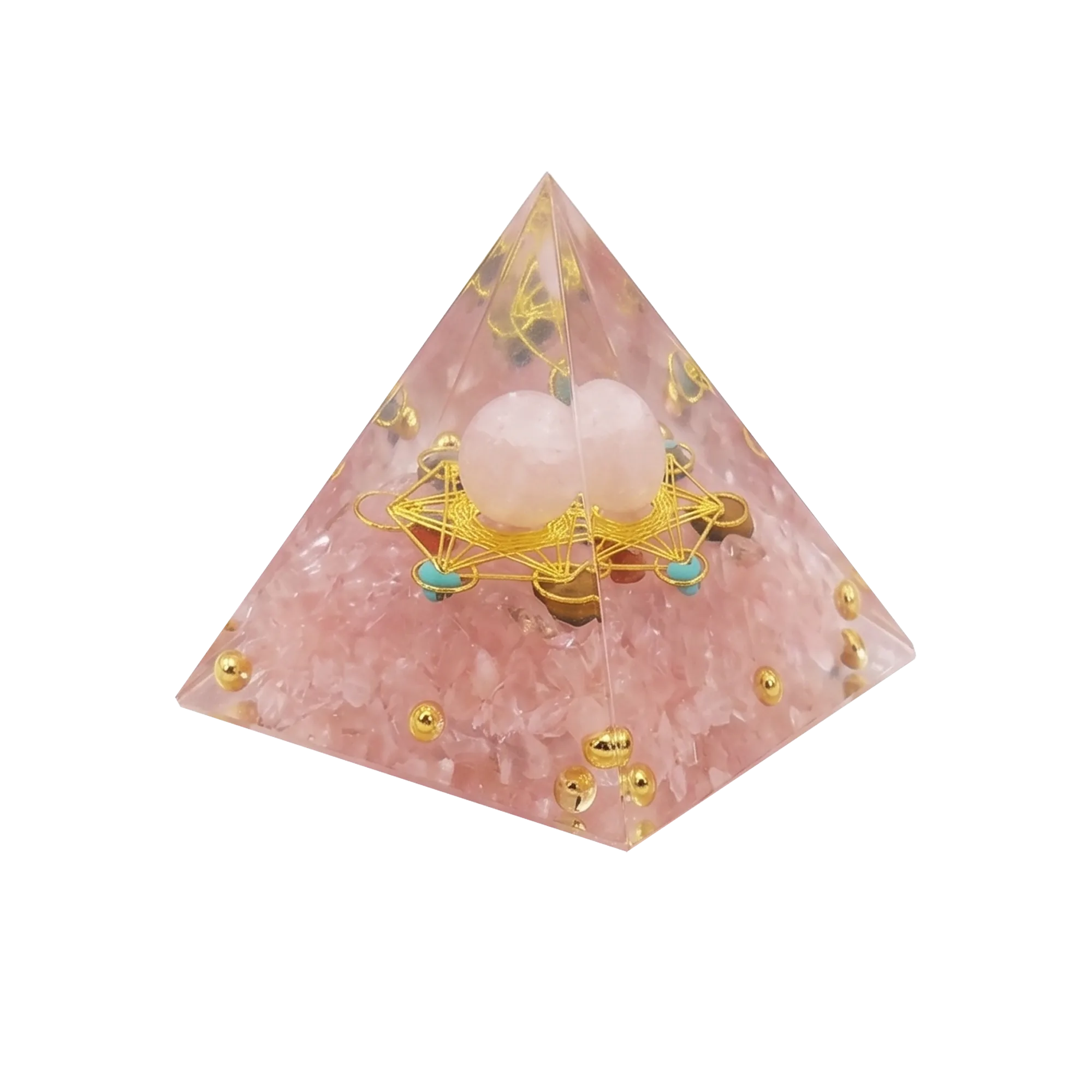 7-Piece Orgone Crystal Pyramid Set - Piece 2