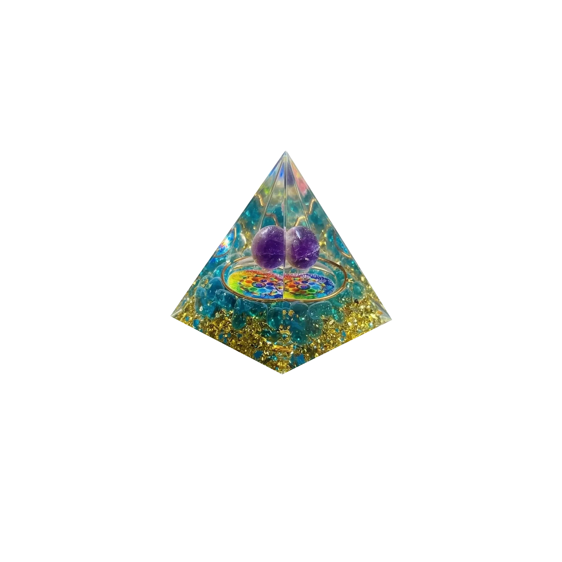 8pcs Orgone Pyramid Set
